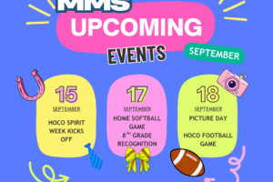 Blue and Pink Bold Colorful Upcoming Events Facebook Post